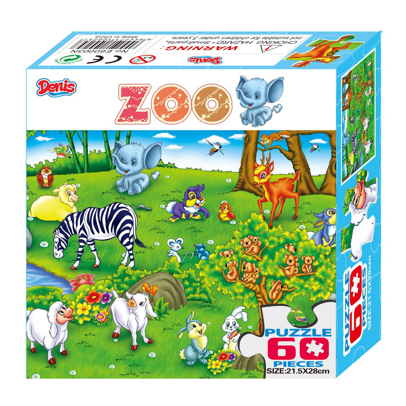 Slagalica Zoološki vrt  60 kom