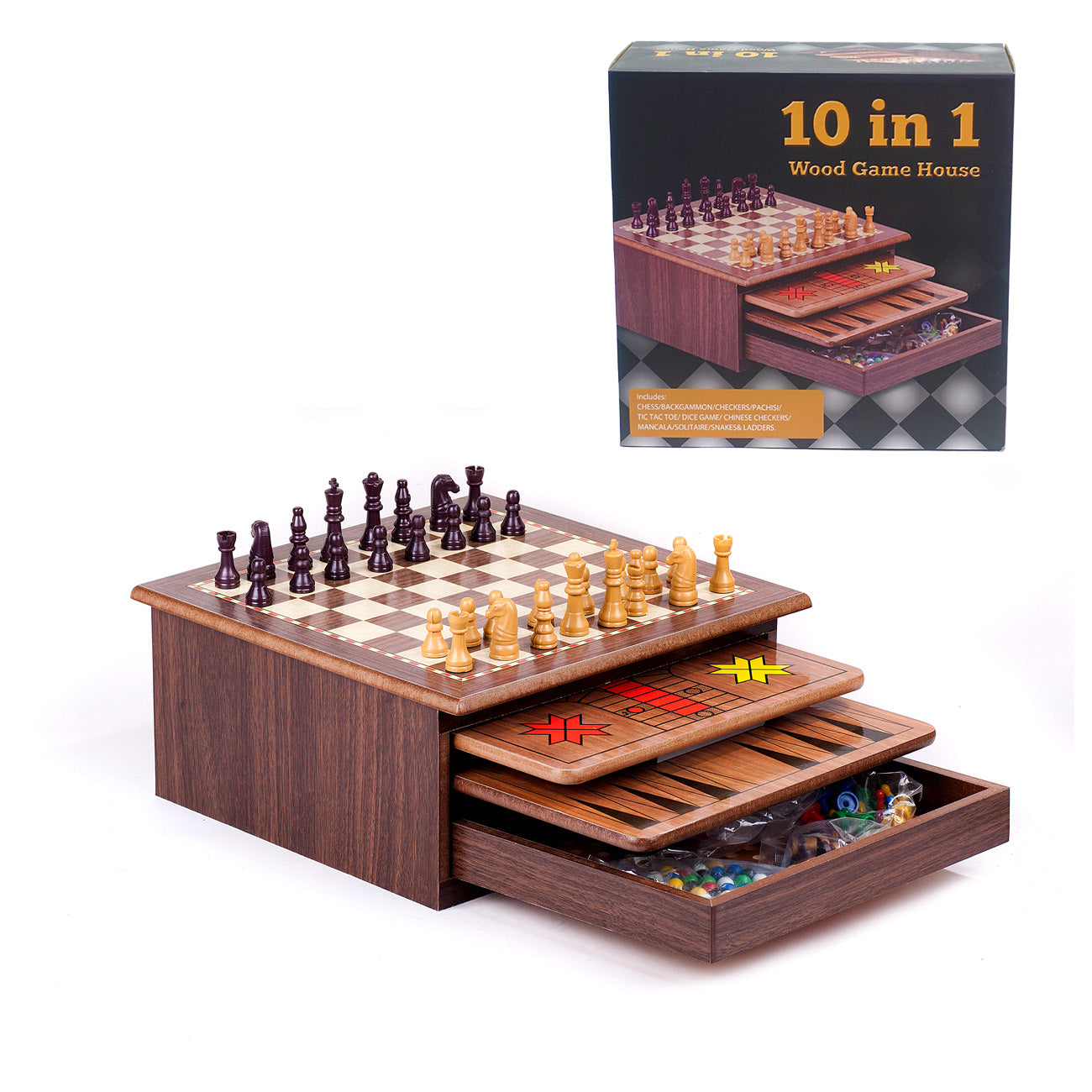 10 u 1 društvene igre u kutiji