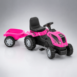 956 Playtime – Dečiji Traktor na Pedale sa Prikolicom (Roze)