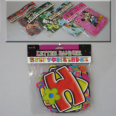 Slova HAPPY BIRTHDAY dim.140cmH12.5cm