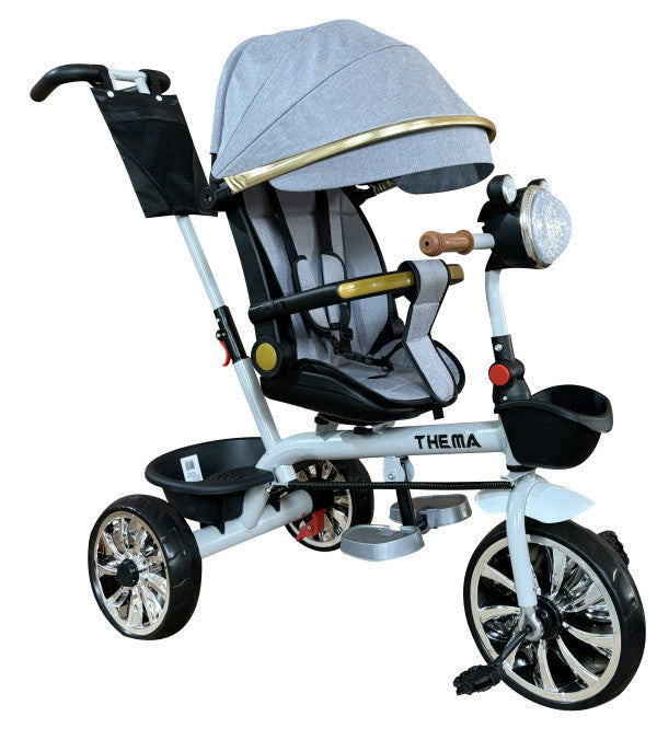 Dečiji tricikl, sivi, uzrast 3+