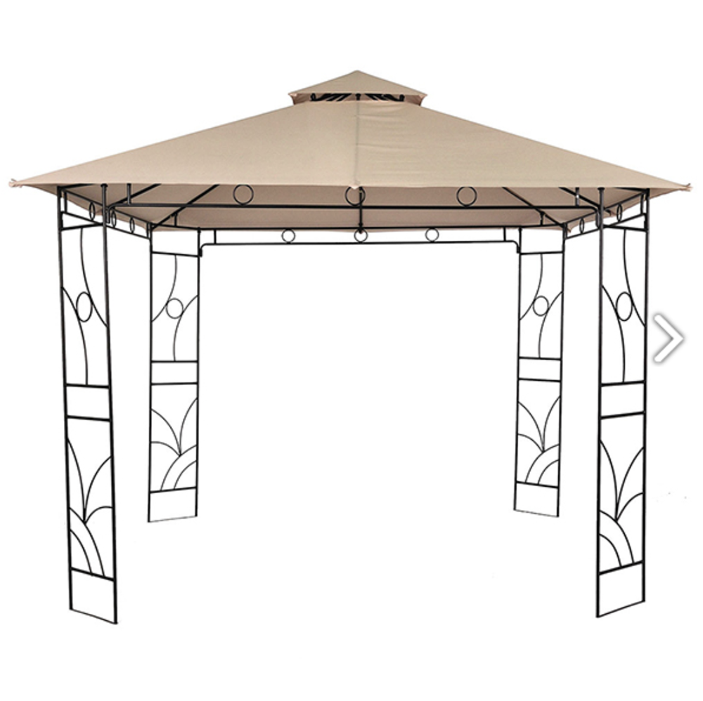 003 Metalna gazebo tenda – bež panama