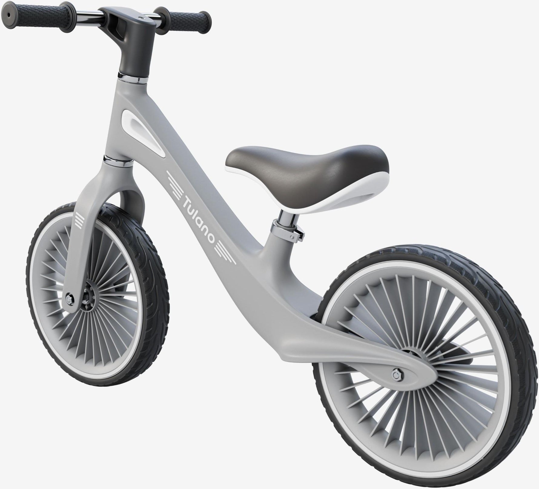 Dečiji balance bike Tulano Route Sivi, uzrast 2+