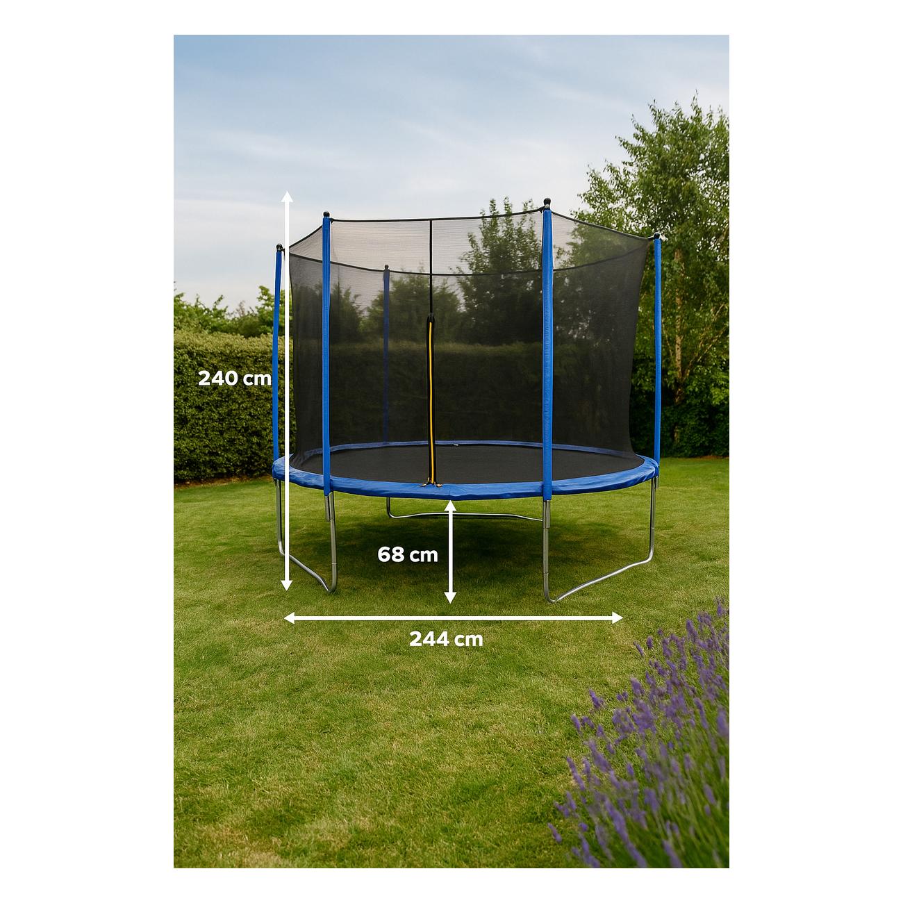 Trampolina set 244 cm sa zaštitnom mrežom