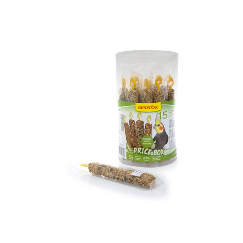 BENELUX Štapići za nimfe mix ukusa 860g, box 15 kom