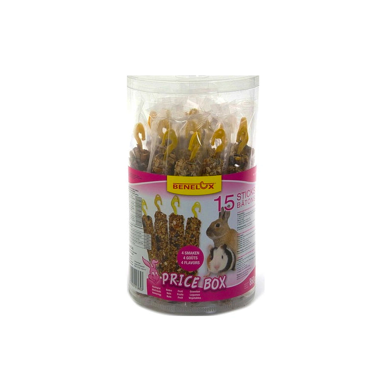 BENELUX Štapići za glodare mix ukusa 860g, box 15 kom