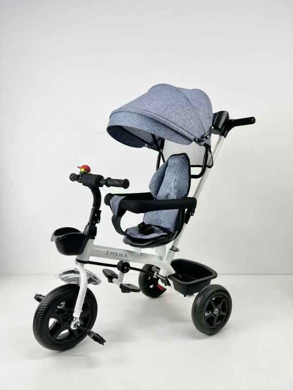 Dečiji tricikl, sivi, uzrast 3+