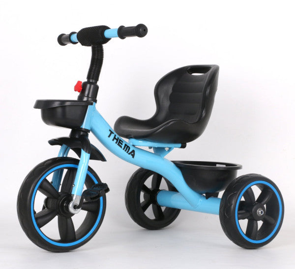 Dečiji tricikl na pedale, plavi, uzrast 3+ god