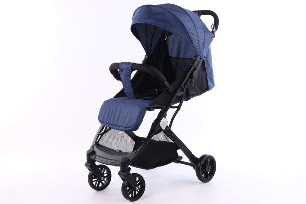 Dečija kolica, plava, 82cm × 51,3cm × 105cm