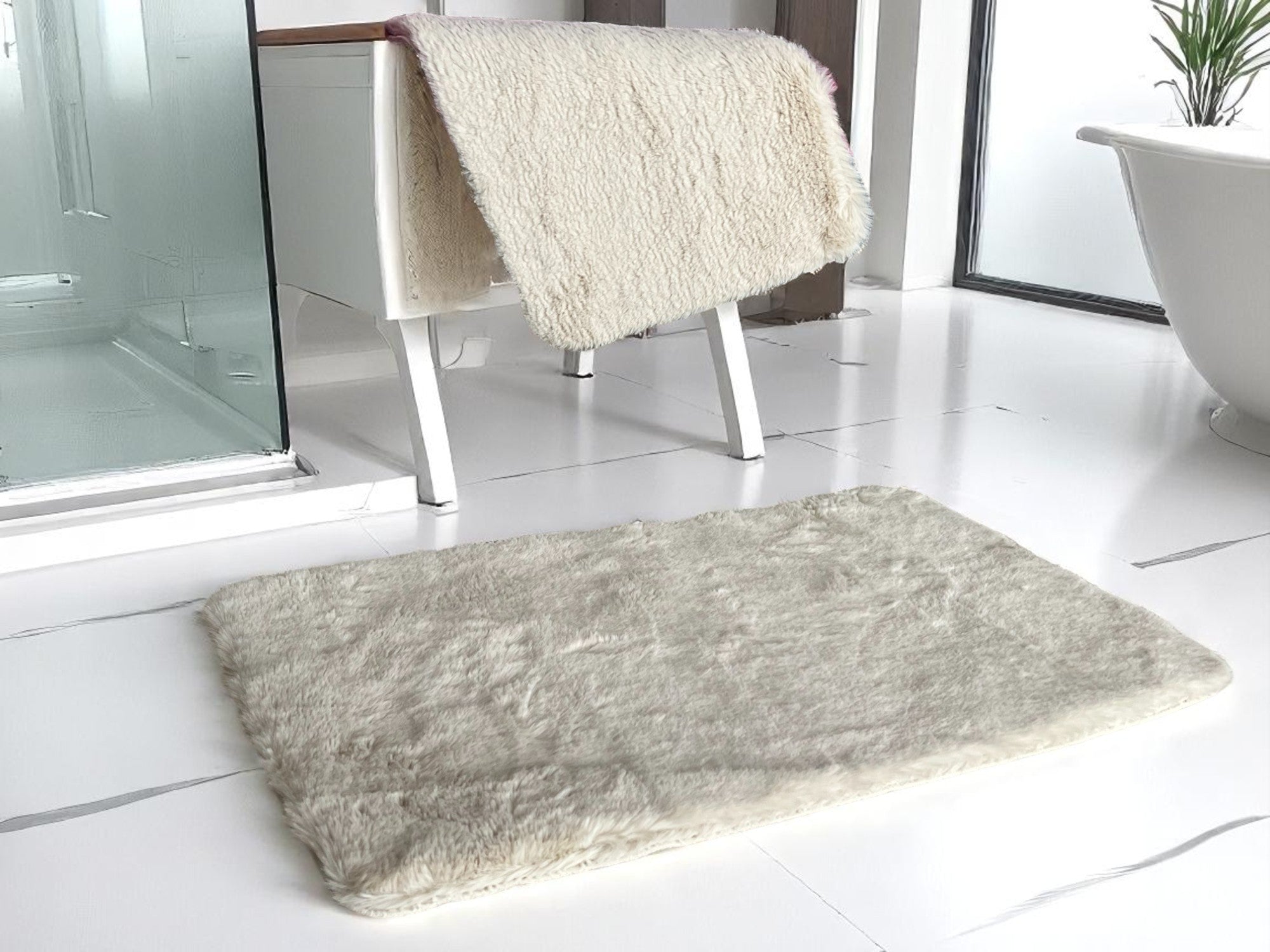 Kupatilski set prostirki – Ivory