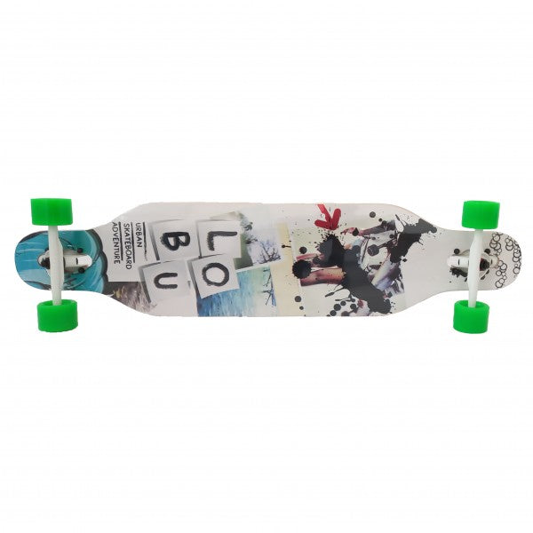 Dečiji skejtbord za rekreativnu vožnju 4109-2, Urban Motiv 104cm×23cm, uzrast 7+