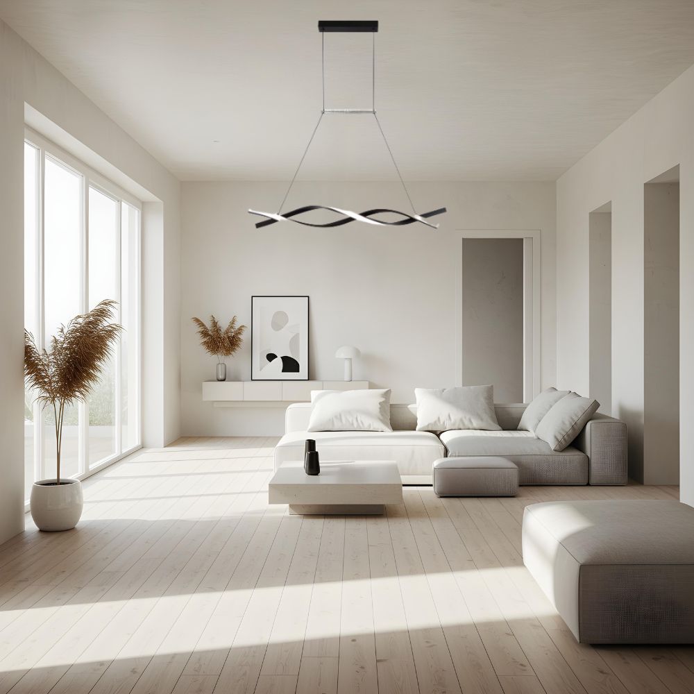 LED Visilica 28W 3000K Sand Black
