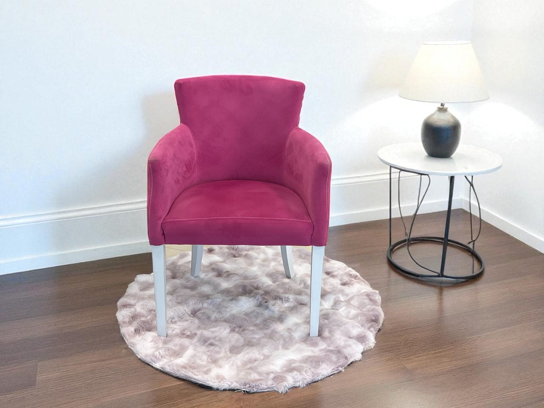 Okrugla Prostirka za kupatilo fi 100cm Roze boja