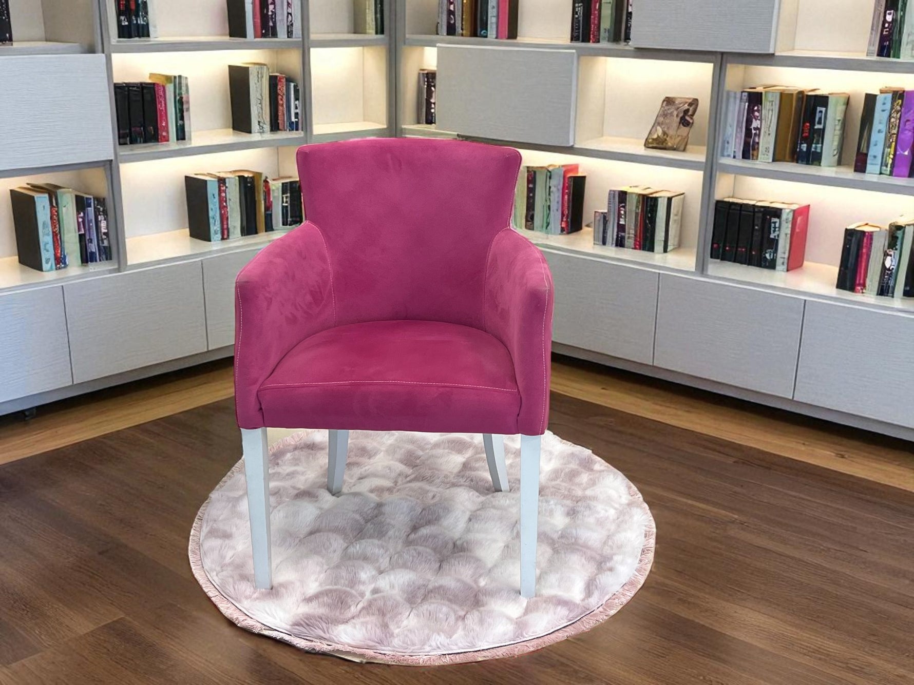 Okrugla Prostirka za kupatilo fi 100cm Roze boja