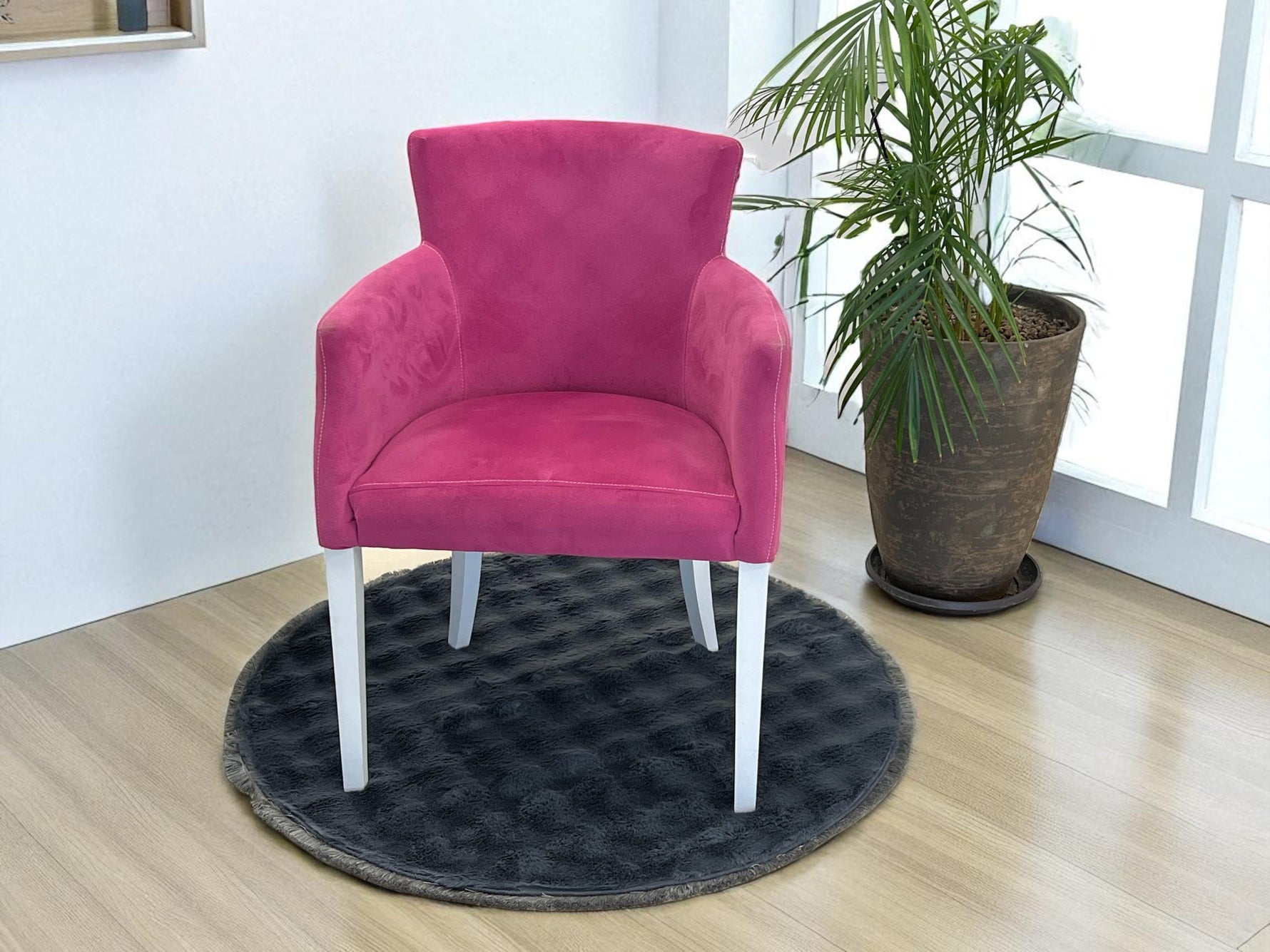 Okrugla Prostirka za kupatilo fi 100cm Tamno siva boja