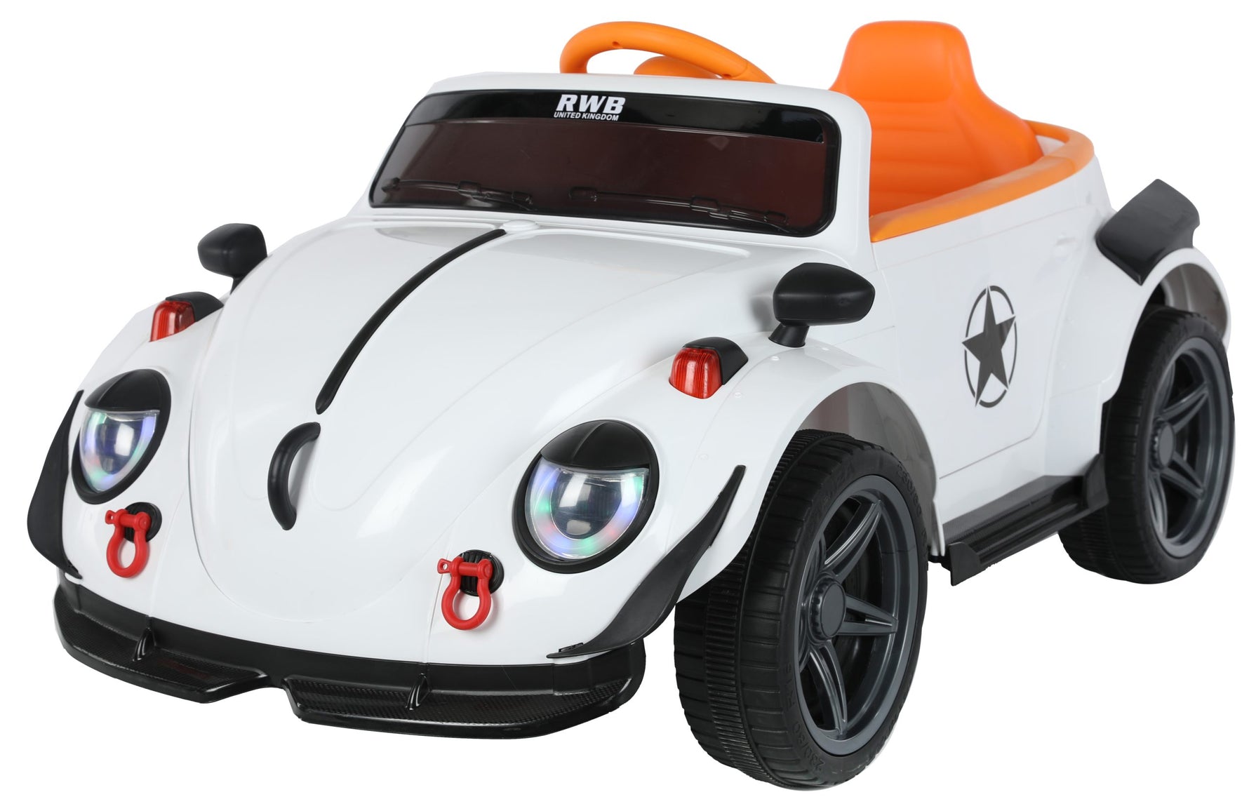 Auto na baterije Retro buba beli