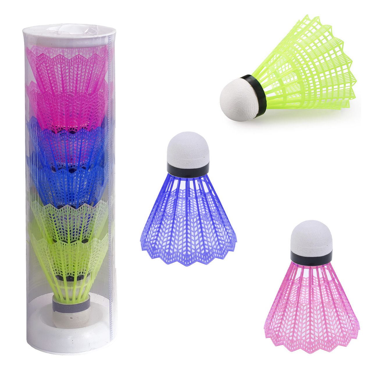 Plastične lopte za badminton 6 komada u tubi