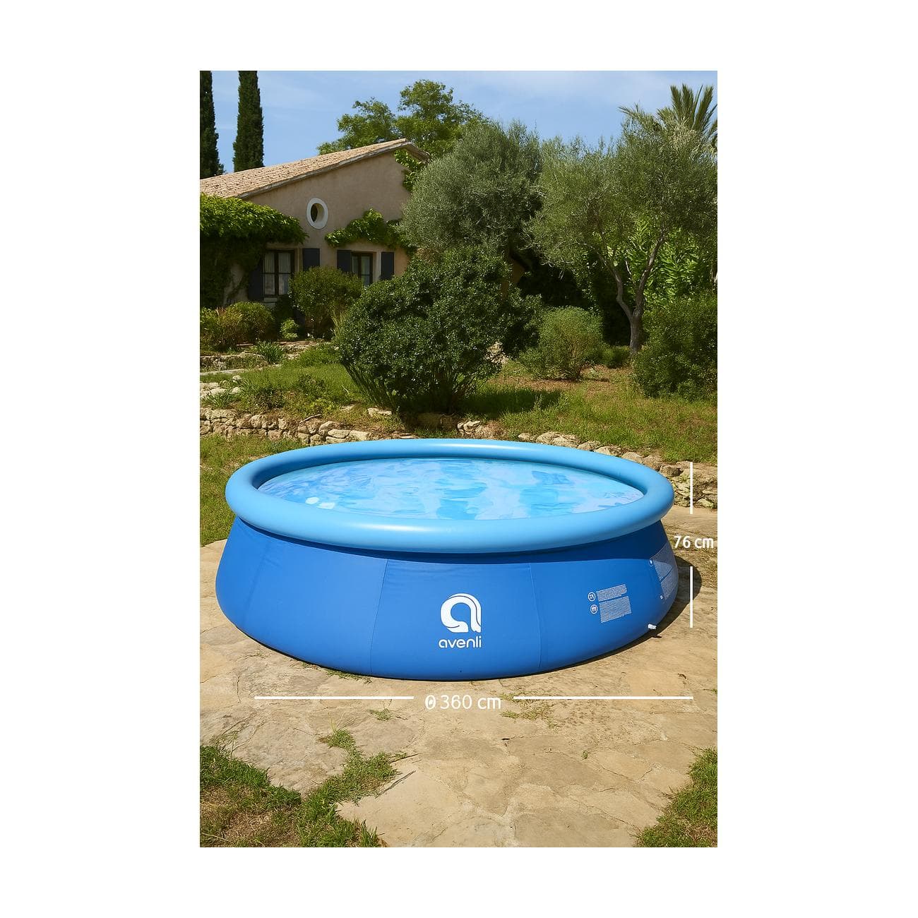 Avenli bazen 360x76 cm sa prstenom