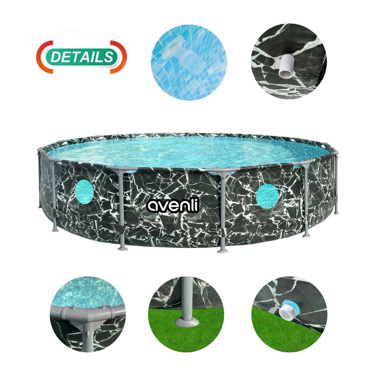 Bazen Frame Plus Round 427x84cm