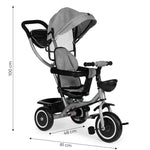 2u1 tricikl sa rotirajućim sedištem i sklopivom tendom Gray, ECOTOYS