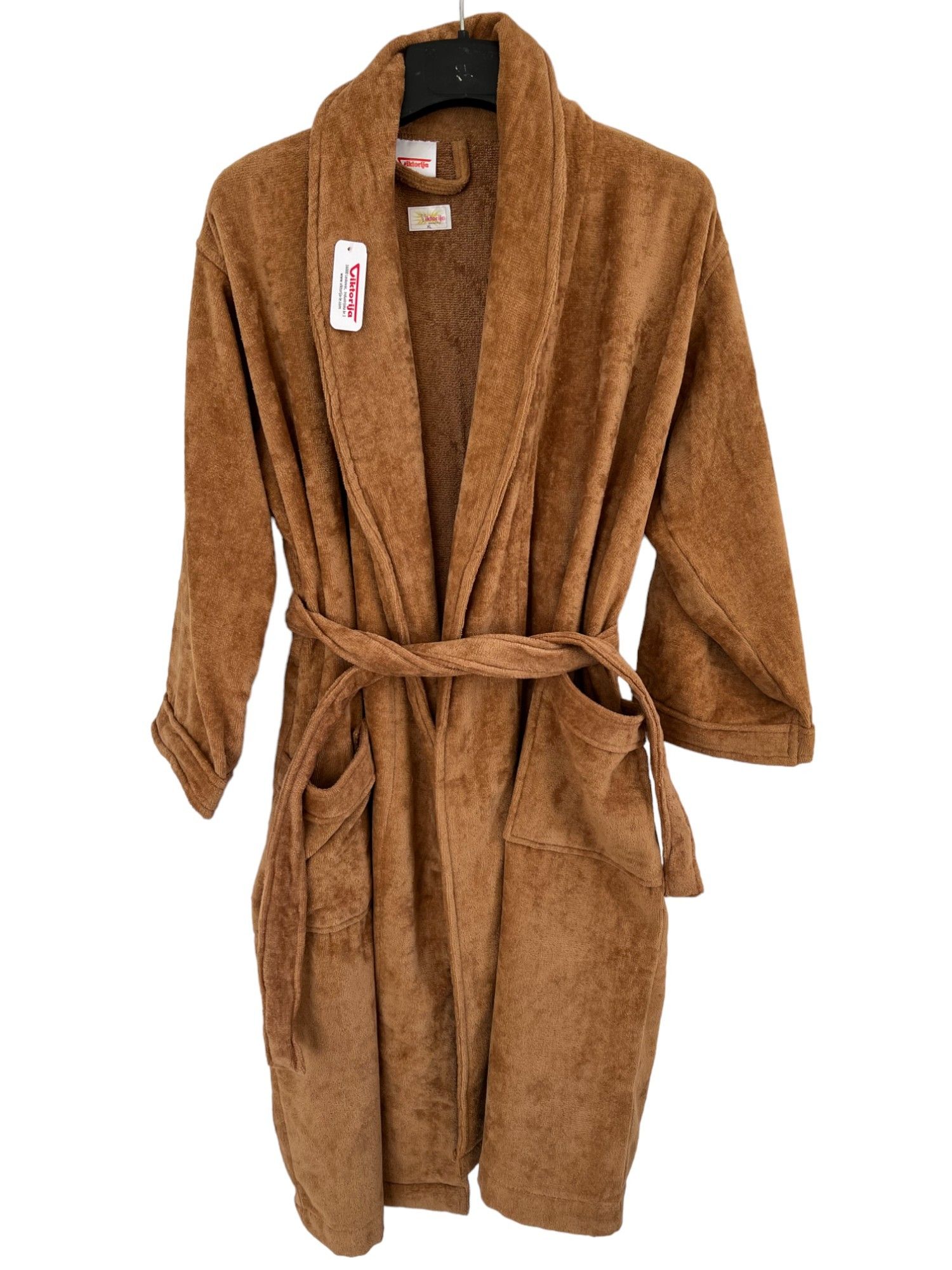 Bade Mantil Frotir Brown M - Veličina Dug rukav Z model