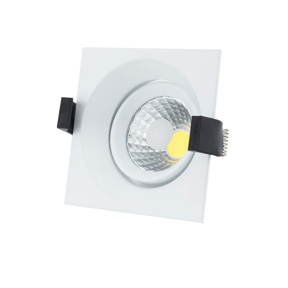 Fiksna Rozetna Bela Kvadrat LED COB 8W 6000K 560Lm IP20 GU10