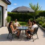 009 Baštenski set Progarden – sto, 4 stolice i suncobran