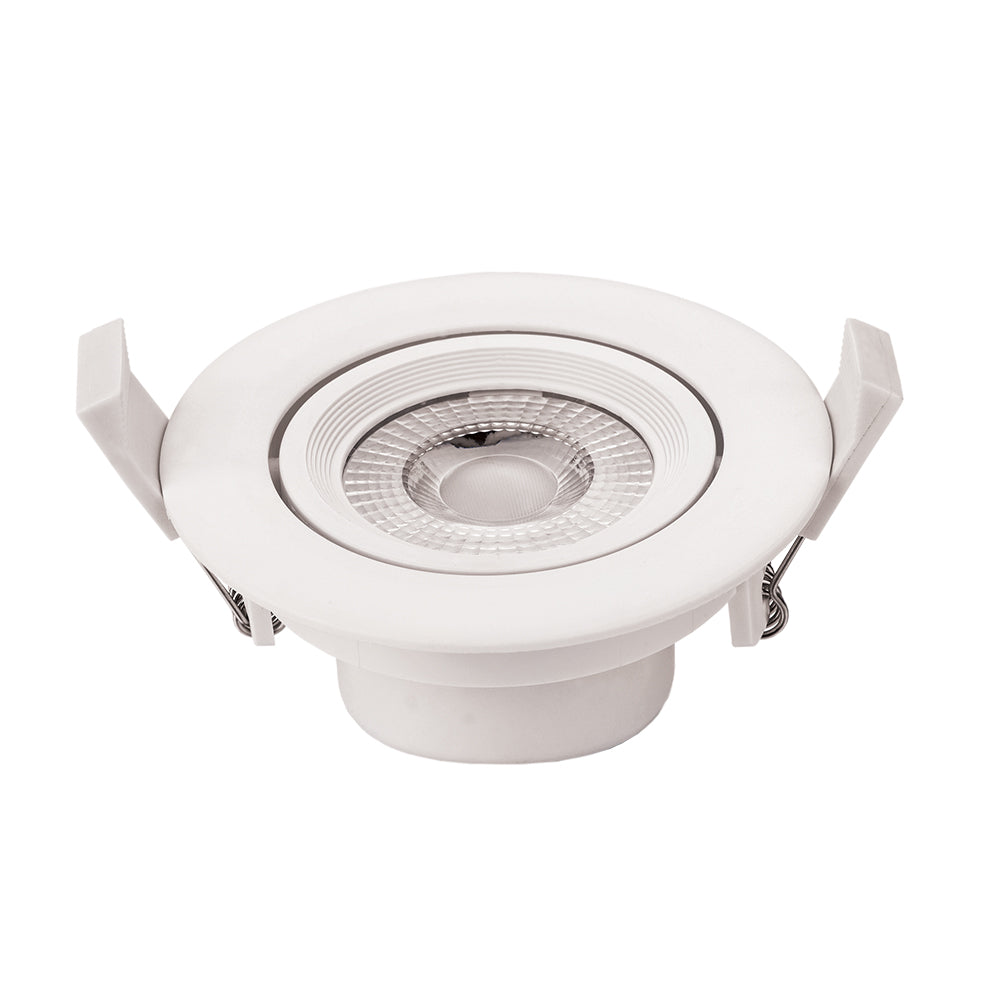 Zglobna Rozetna Bela Krug LED COB 5W 6000K 375Lm IP20 GU10