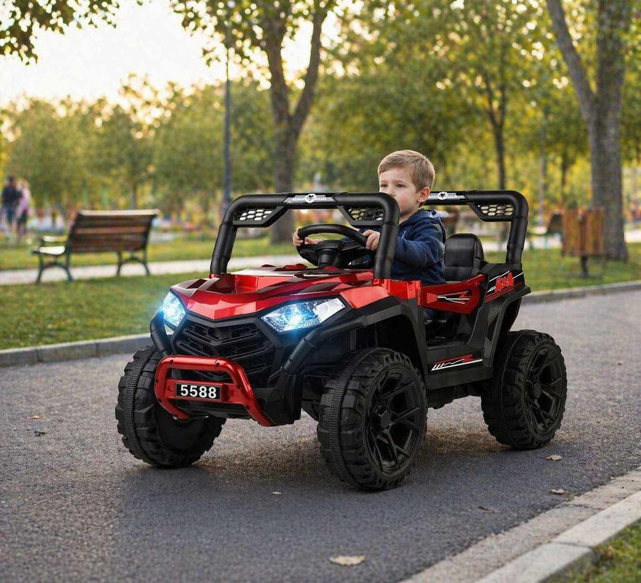 Džip na akumulator 5588 Crvena boja