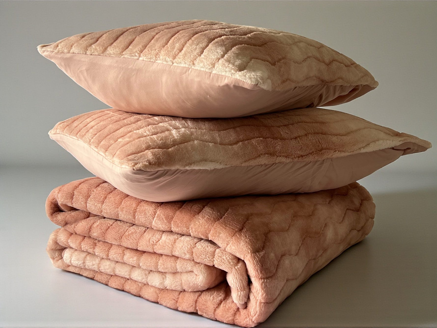 Ćebe set Dream – 220x240cm + 2 jastučnice 50x70cm Pudra