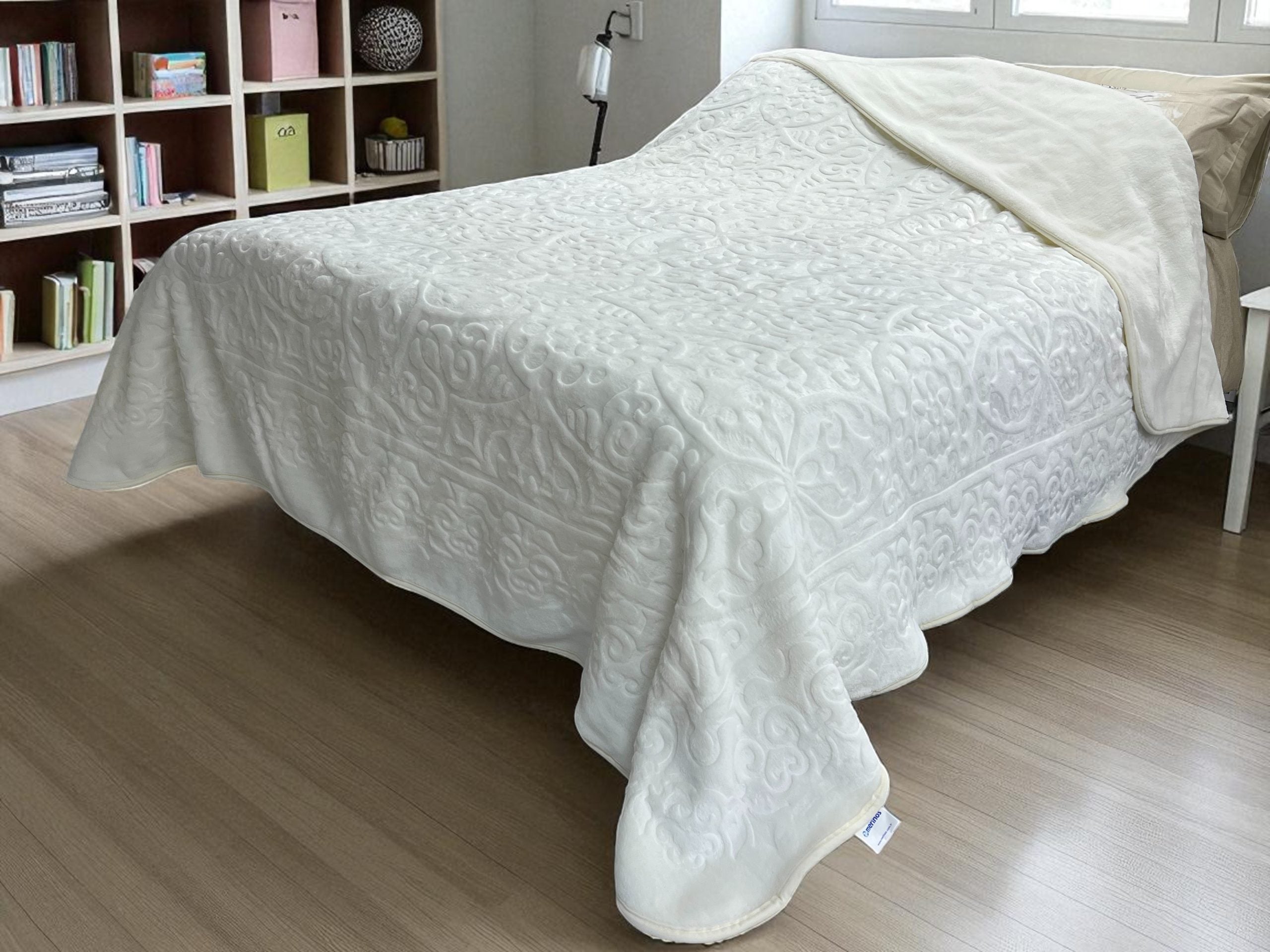 Ćebe Merinos 220x240cm A14 Etno Prljavo bela boja
