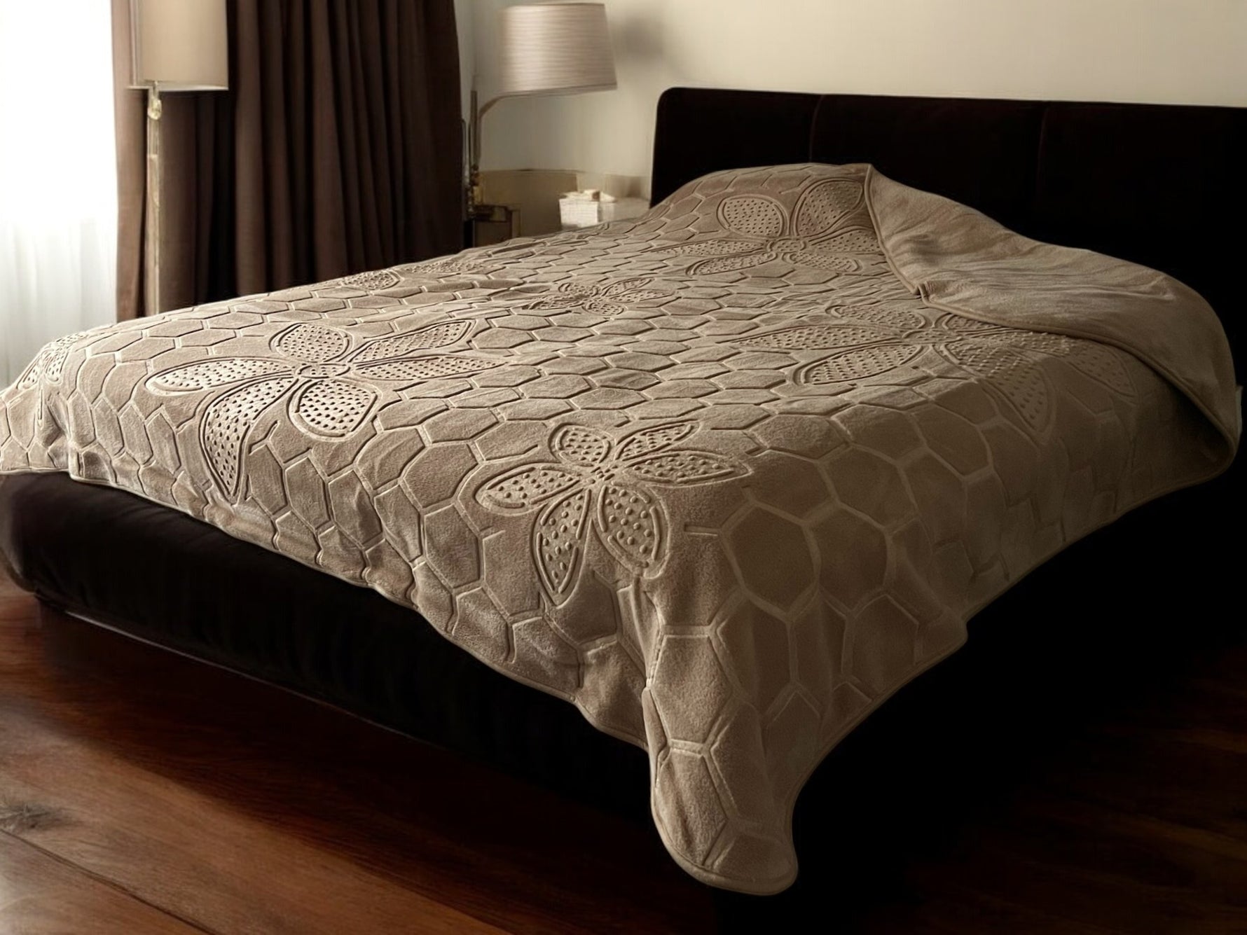 Ćebe Merinos 220x240cm D1 Lotos Braon boja