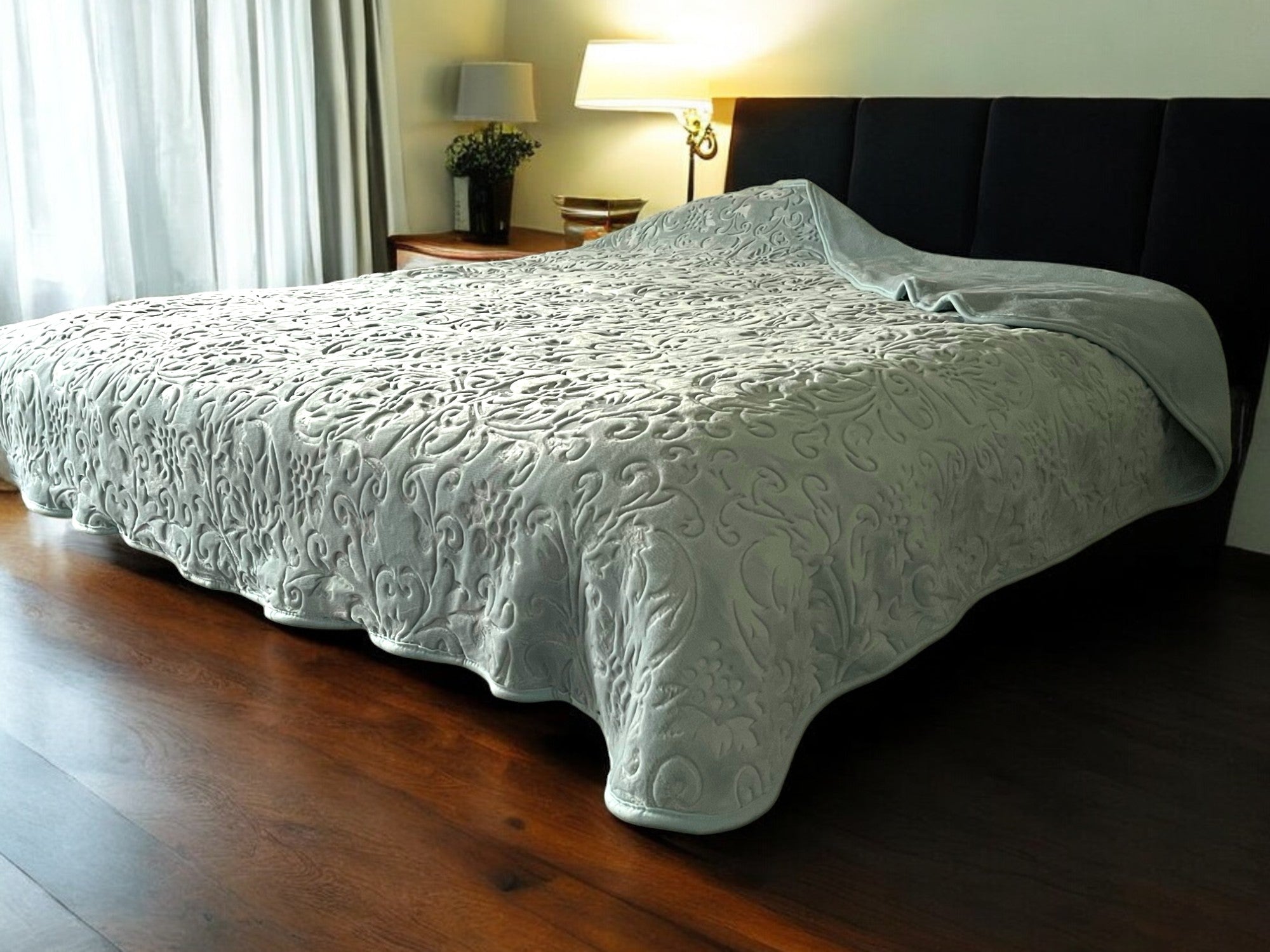 Ćebe Merinos 220x240cm D10 Krivuljar Mint boja