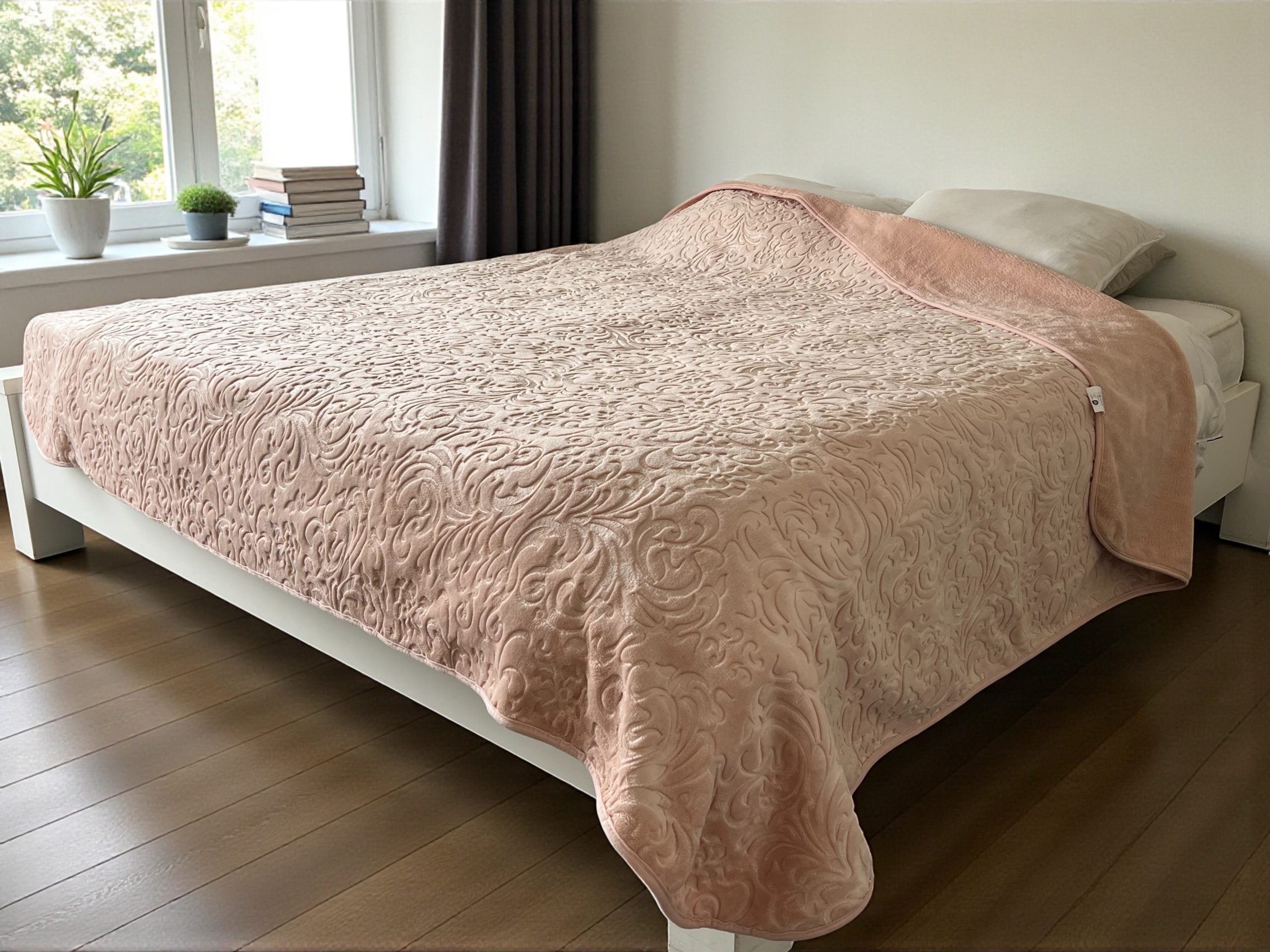 Ćebe Merinos 200x240cm Flower Pink