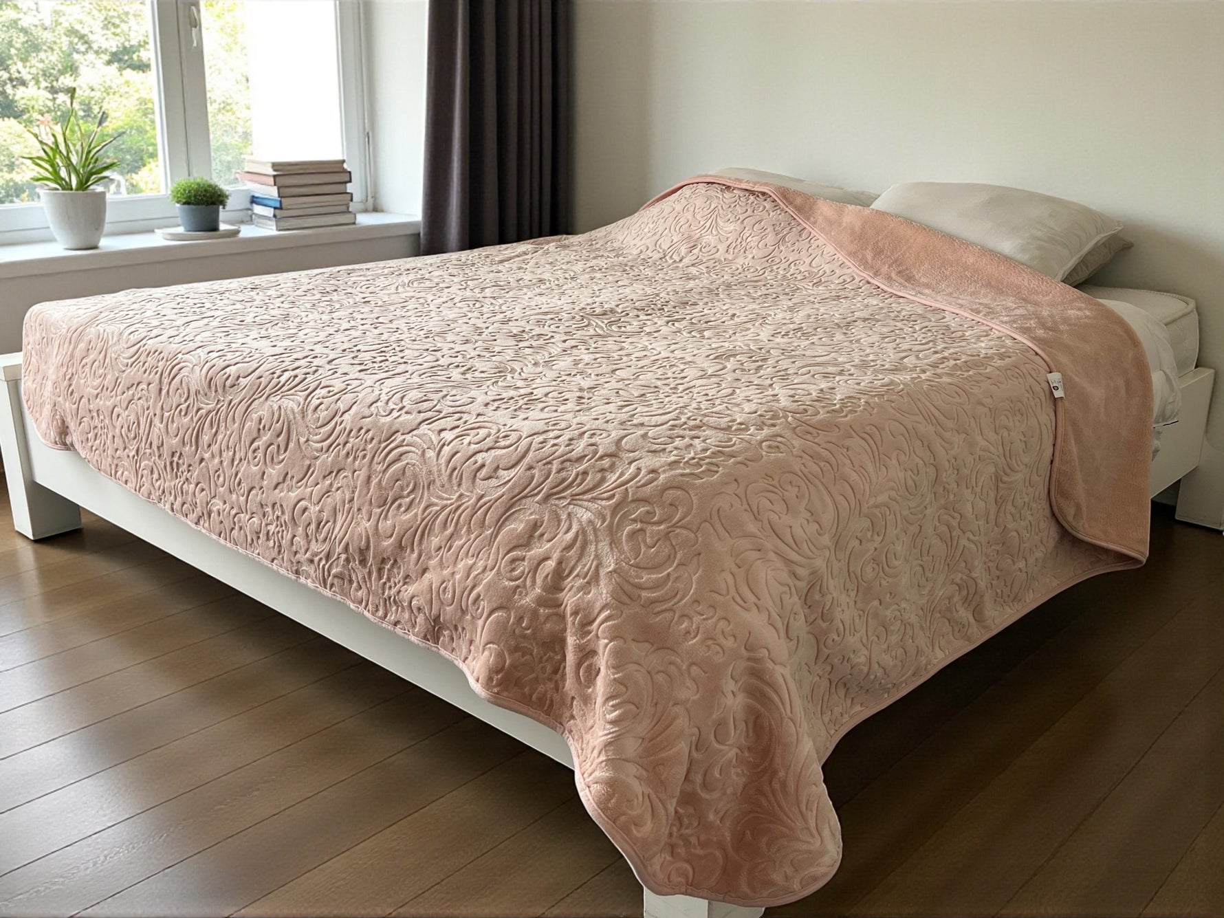 Ćebe Merinos 200x240cm Flower Pink