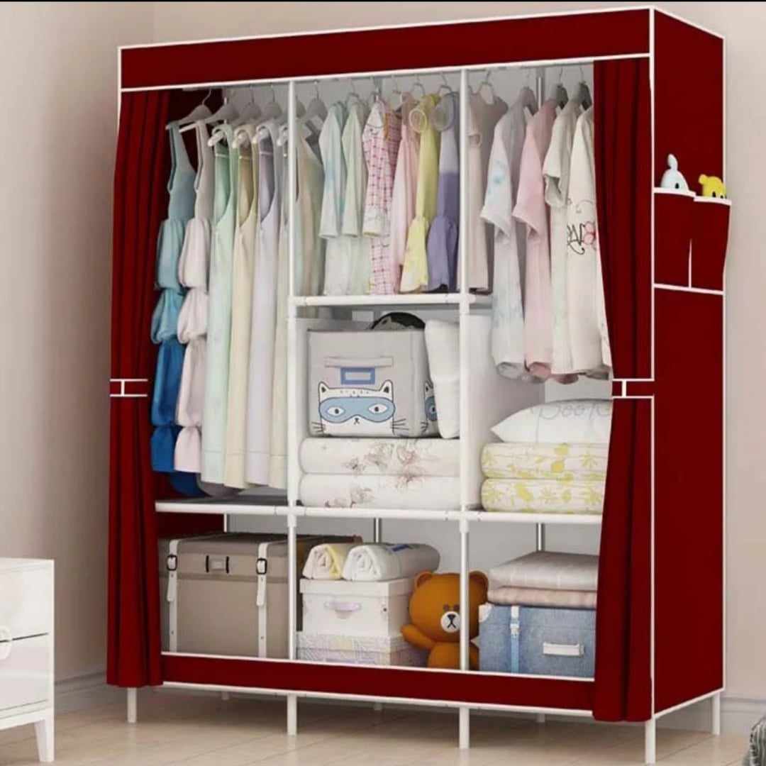 Prenosivi platneni ormar 130x45x170cm, bordo