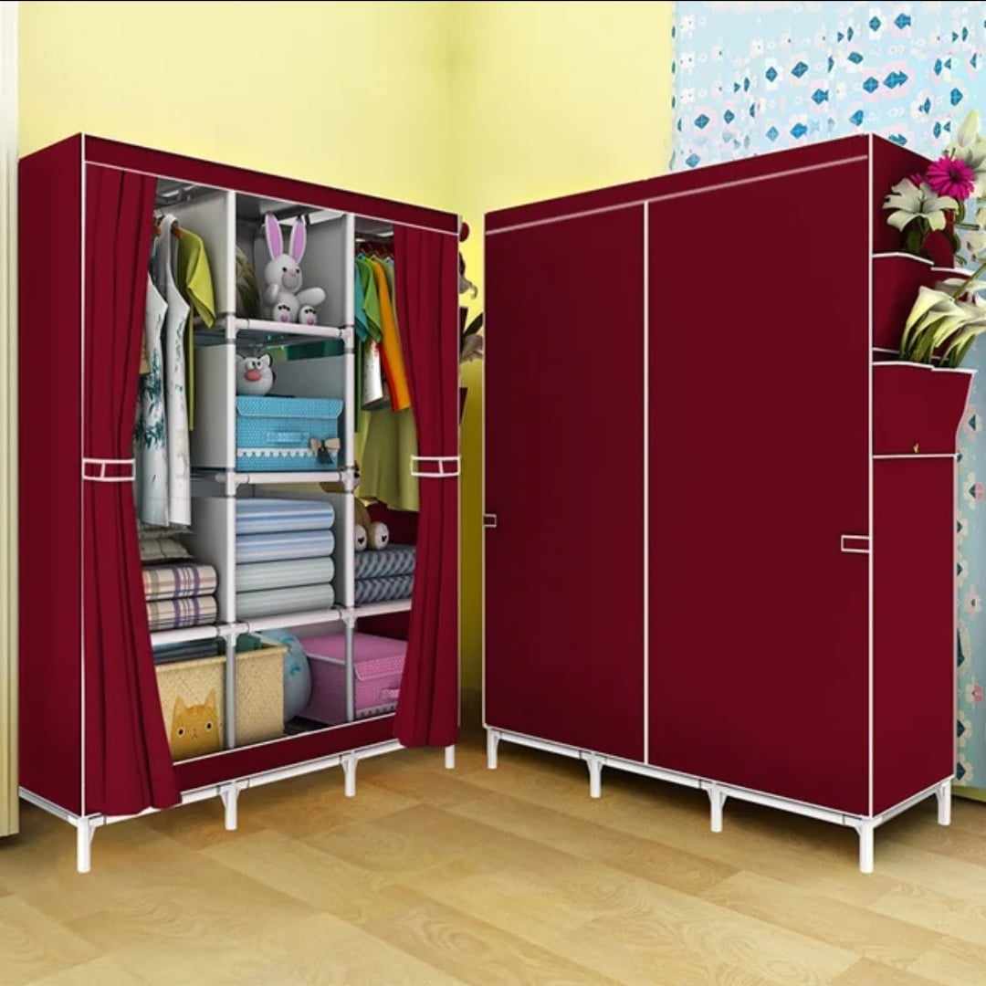 Prenosivi platneni ormar 130x45x170cm, bordo