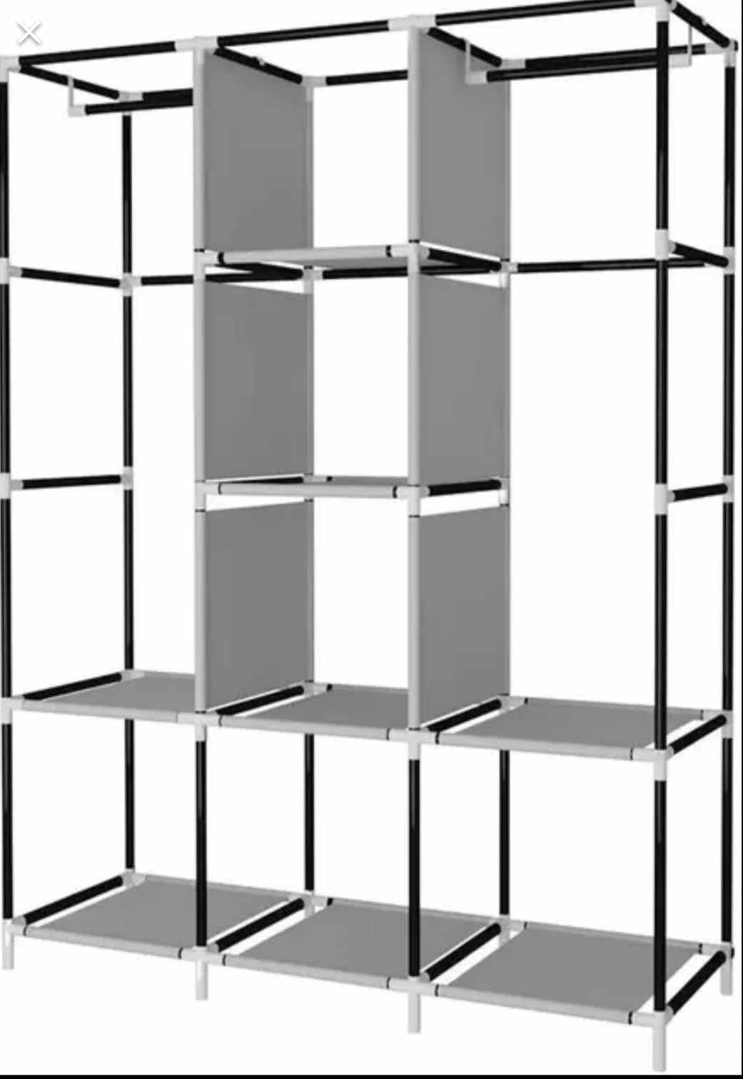 Prenosivi platneni ormar 130x45x170cm, bordo