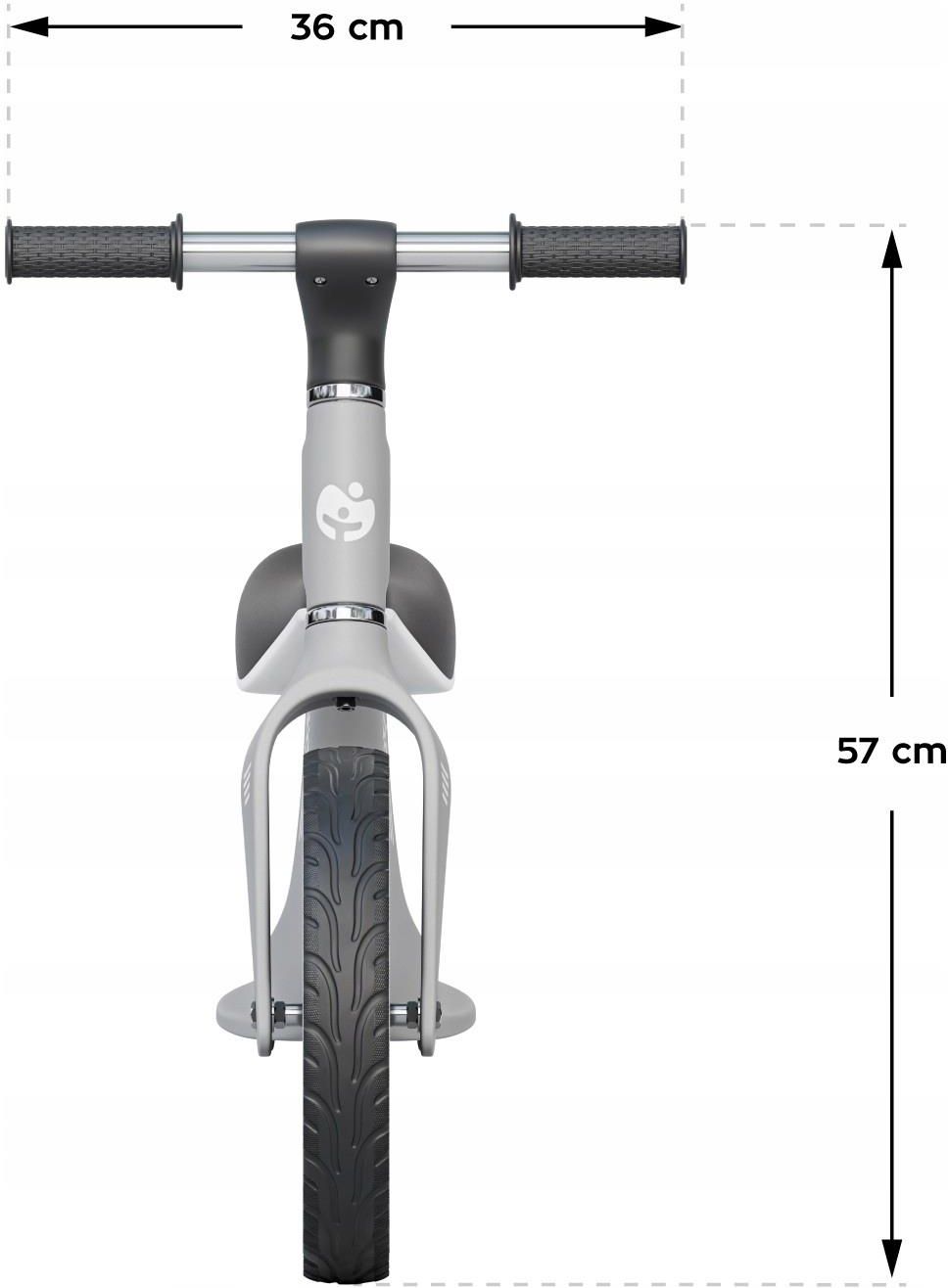 Dečiji balance bike Tulano Route Sivi, uzrast 2+