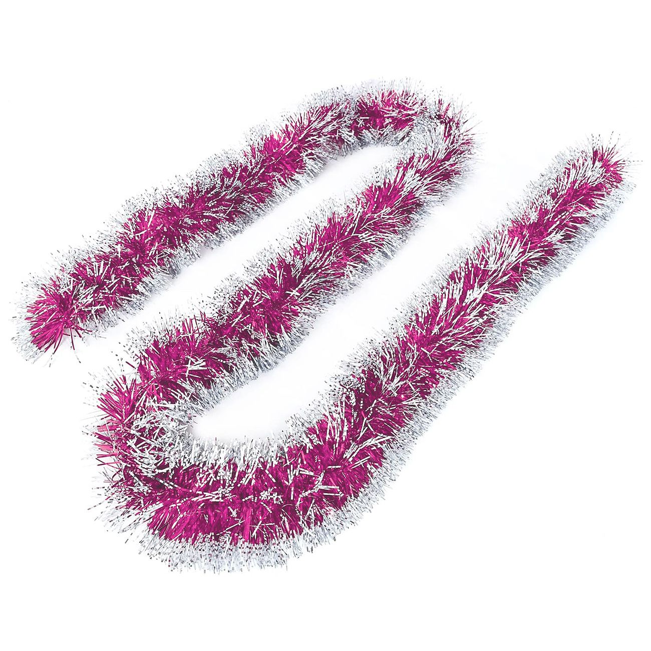 Girlanda 270 cm roze bela - šatirana