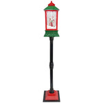 Božićni podni fenjer 148 cm, zeleno-crveni