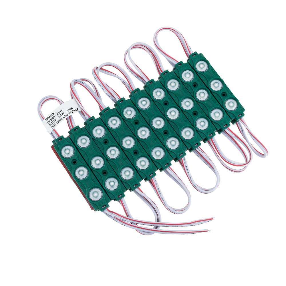 LED Lens Modul 1.5W 12V Zeleni