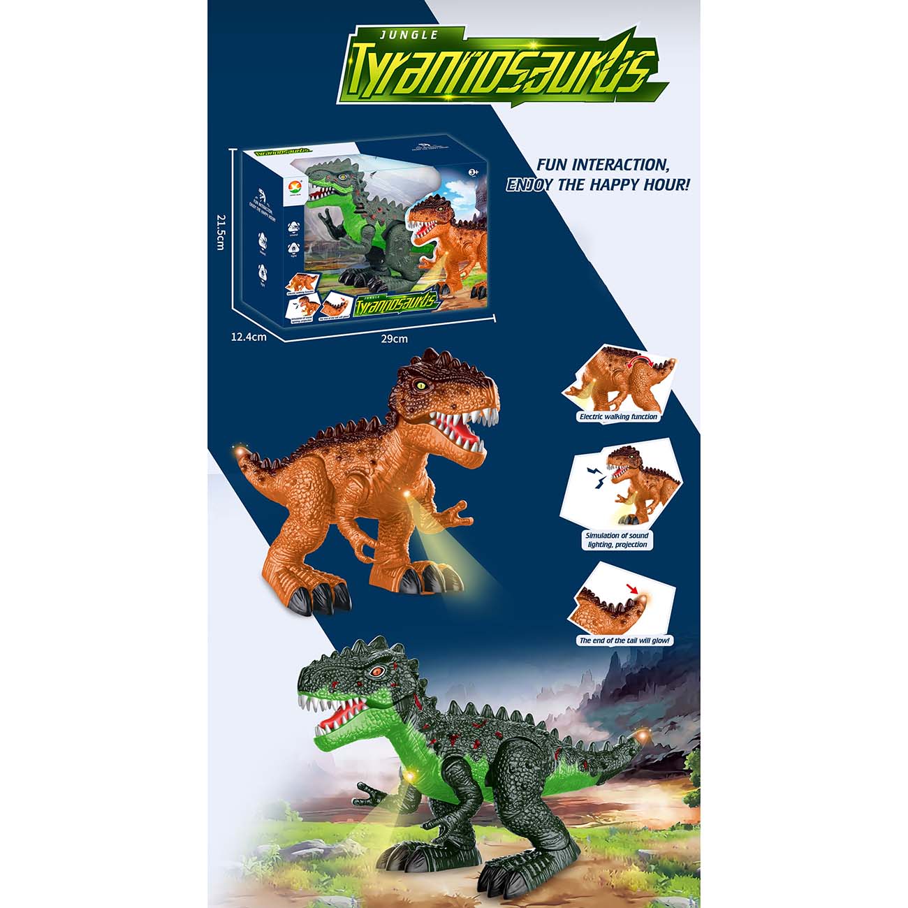 Figura Tyrannosaurus  dino world B/O