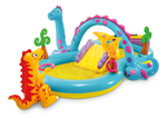 Intex Dinoland bazen igraonica za decu – tobogan, prskalica i lopte (57135)