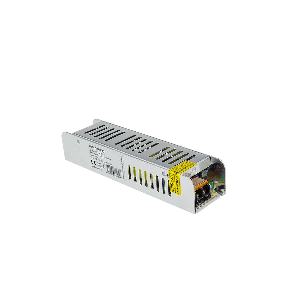 LED Trafo Slim 60W 24V 2.5A IP20 Metal