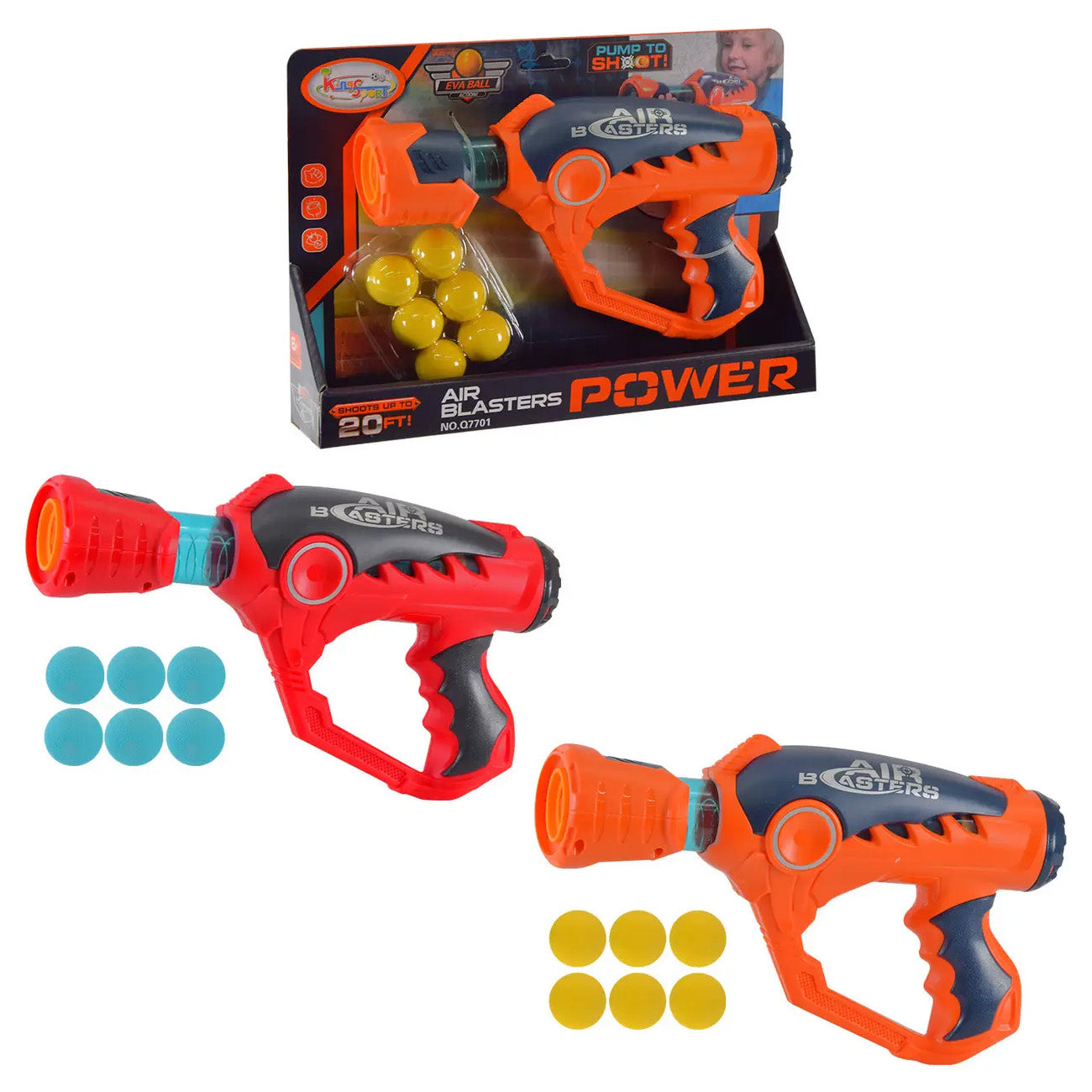 Pištolj za meke loptice, Z-Shot Air Blaster, 2 boje