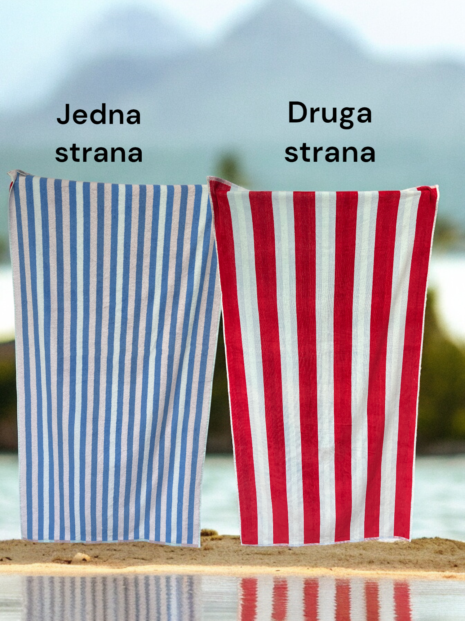 Plažni peškir sa dva lica 90x170cm