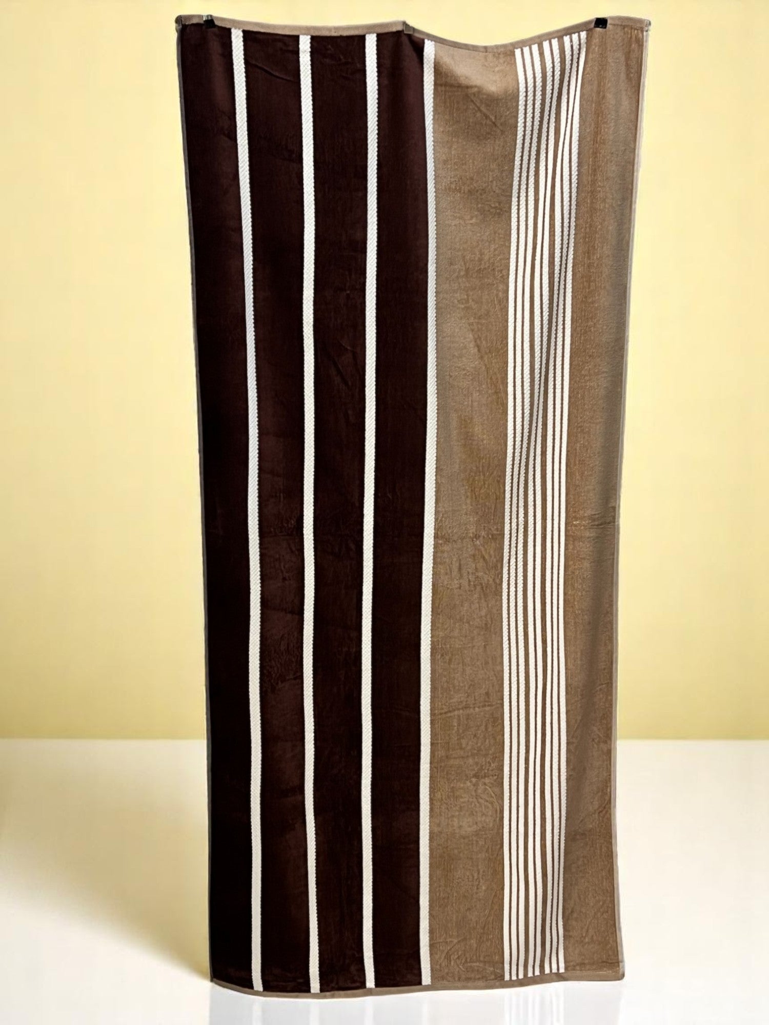 Plažni peškir "Coffee Stripes" – 83x180 cm