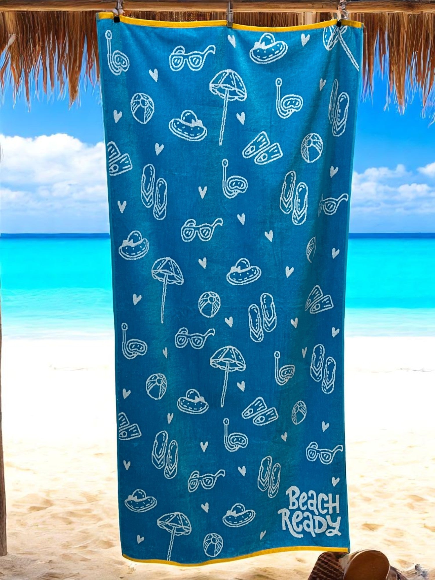 Plažni peškir "Beach Ready" – 82x174 cm