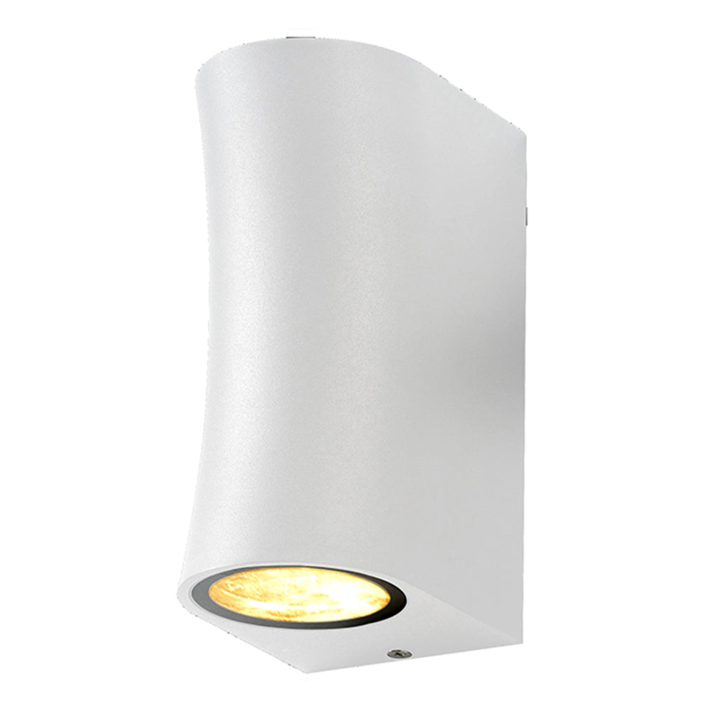 LED Zidna Lampa 2Xgu10 IP54 Bela